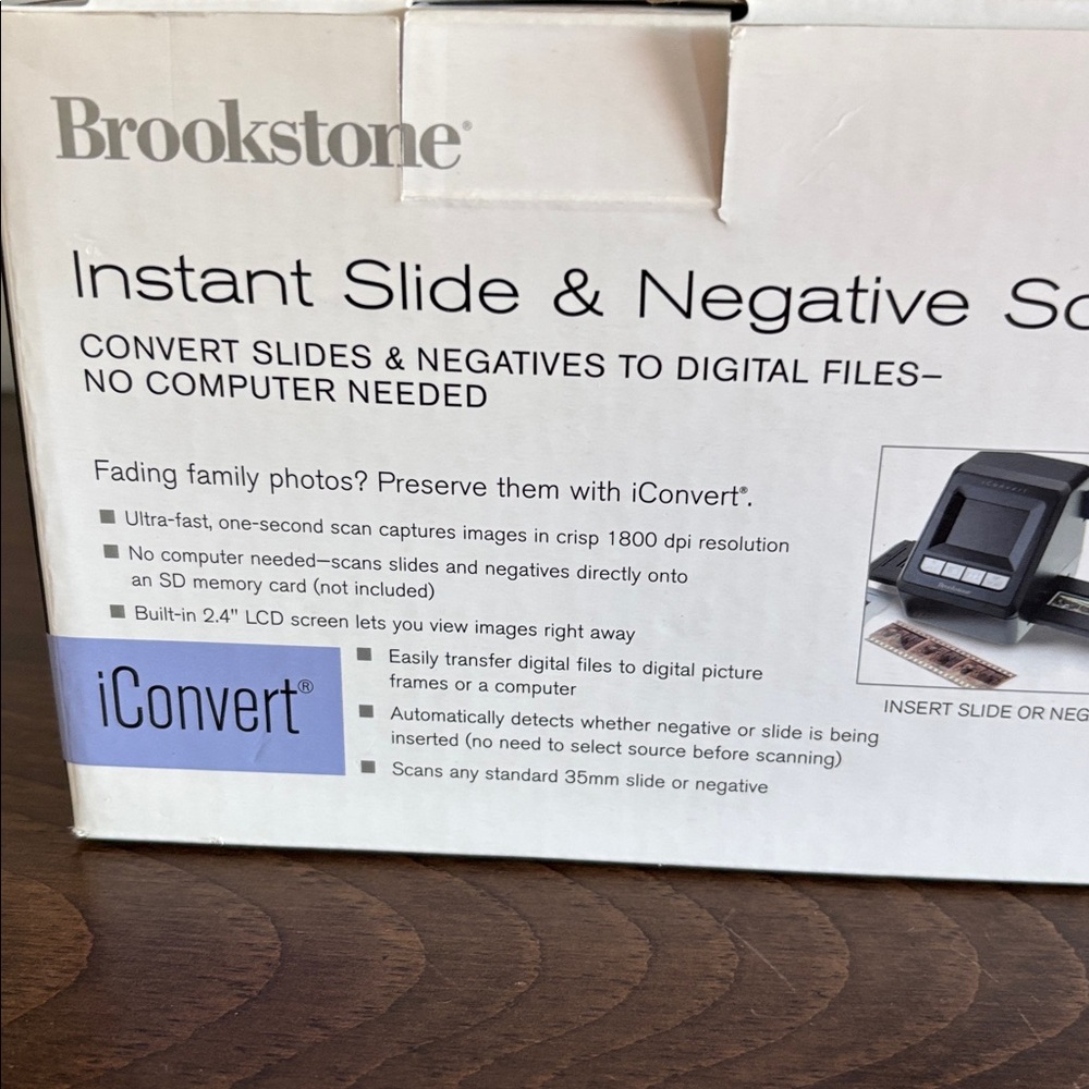 Brookstone Slide & Negative Scanner - Picture 3 of 4